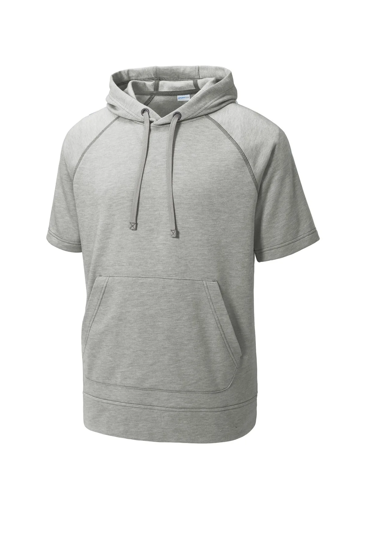 Sport-Tek PosiCharge Tri-Blend Wicking Fleece Short Sleeve Hooded Pullover ST297