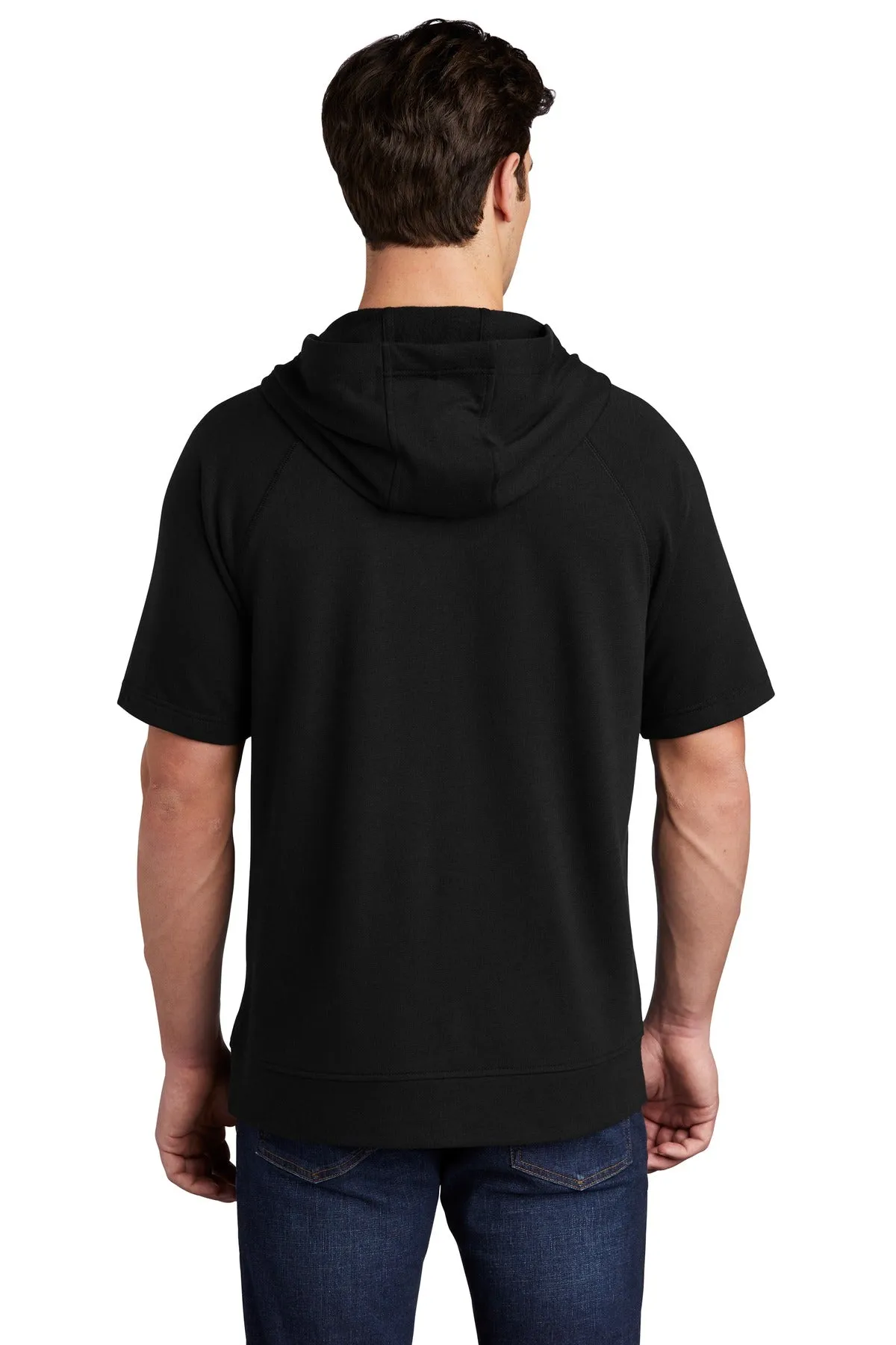 Sport-Tek PosiCharge Tri-Blend Wicking Fleece Short Sleeve Hooded Pullover ST297