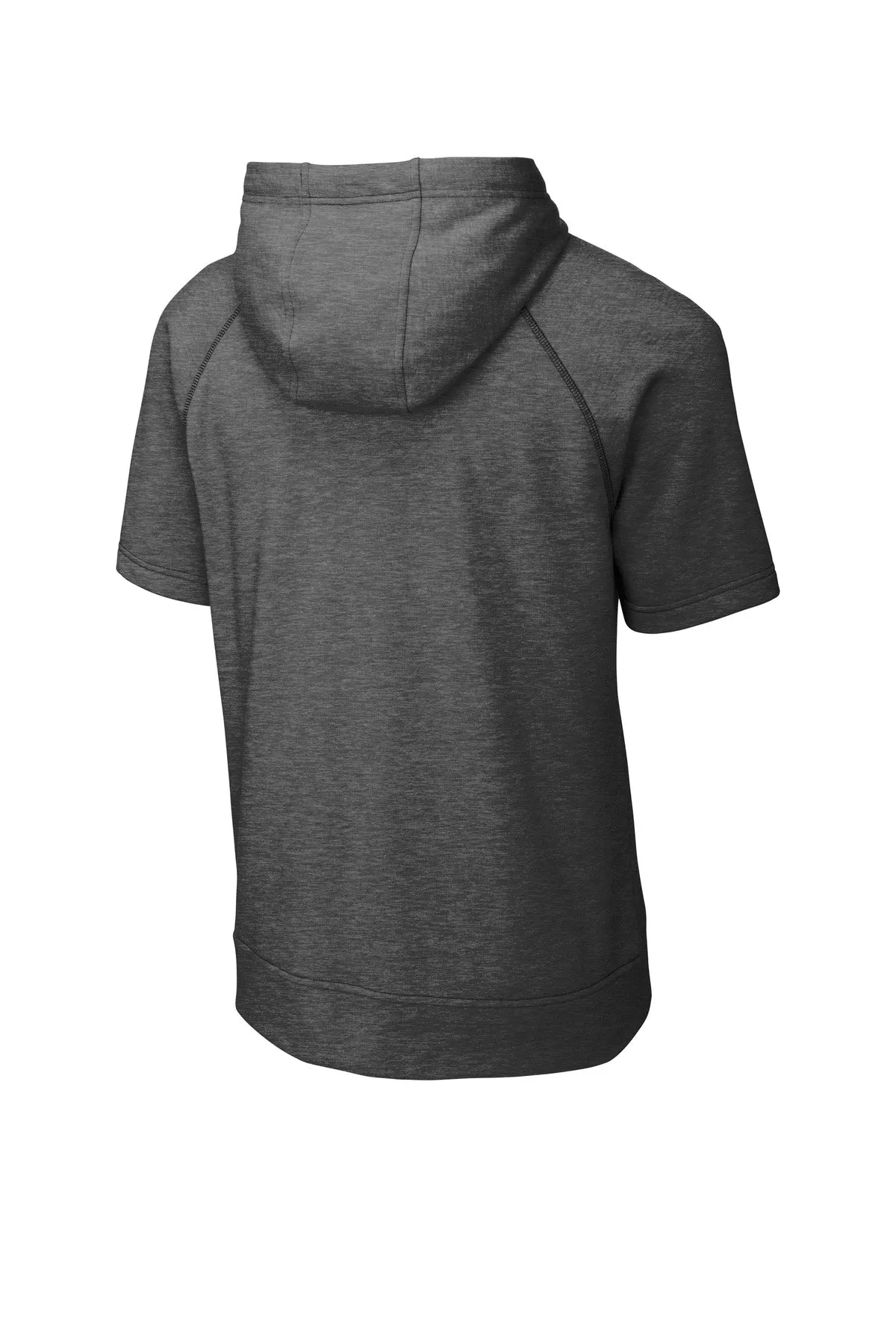 Sport-Tek PosiCharge Tri-Blend Wicking Fleece Short Sleeve Hooded Pullover ST297