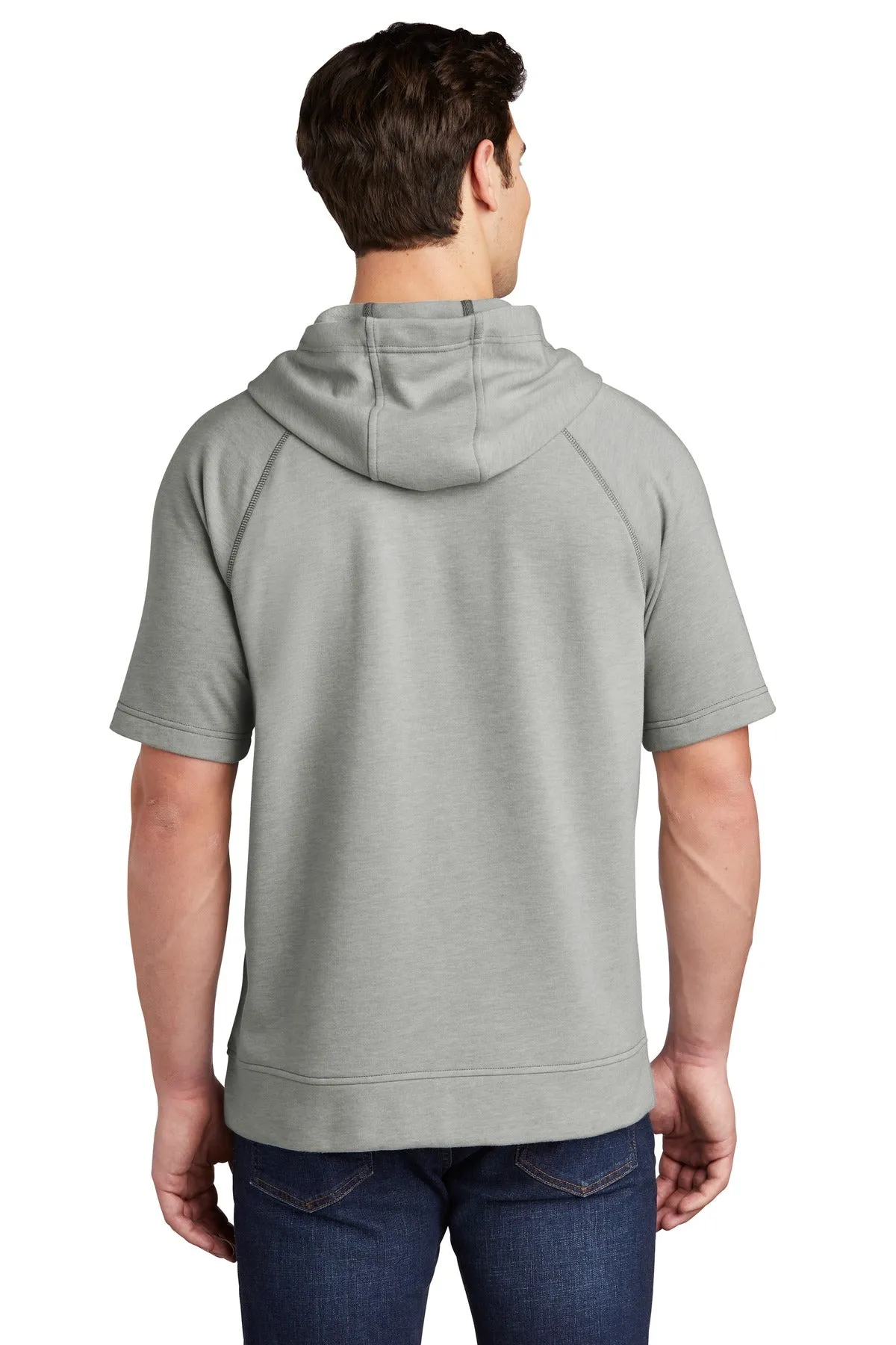 Sport-Tek PosiCharge Tri-Blend Wicking Fleece Short Sleeve Hooded Pullover ST297