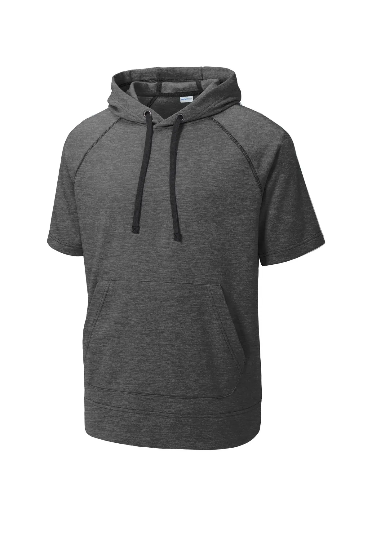 Sport-Tek PosiCharge Tri-Blend Wicking Fleece Short Sleeve Hooded Pullover ST297