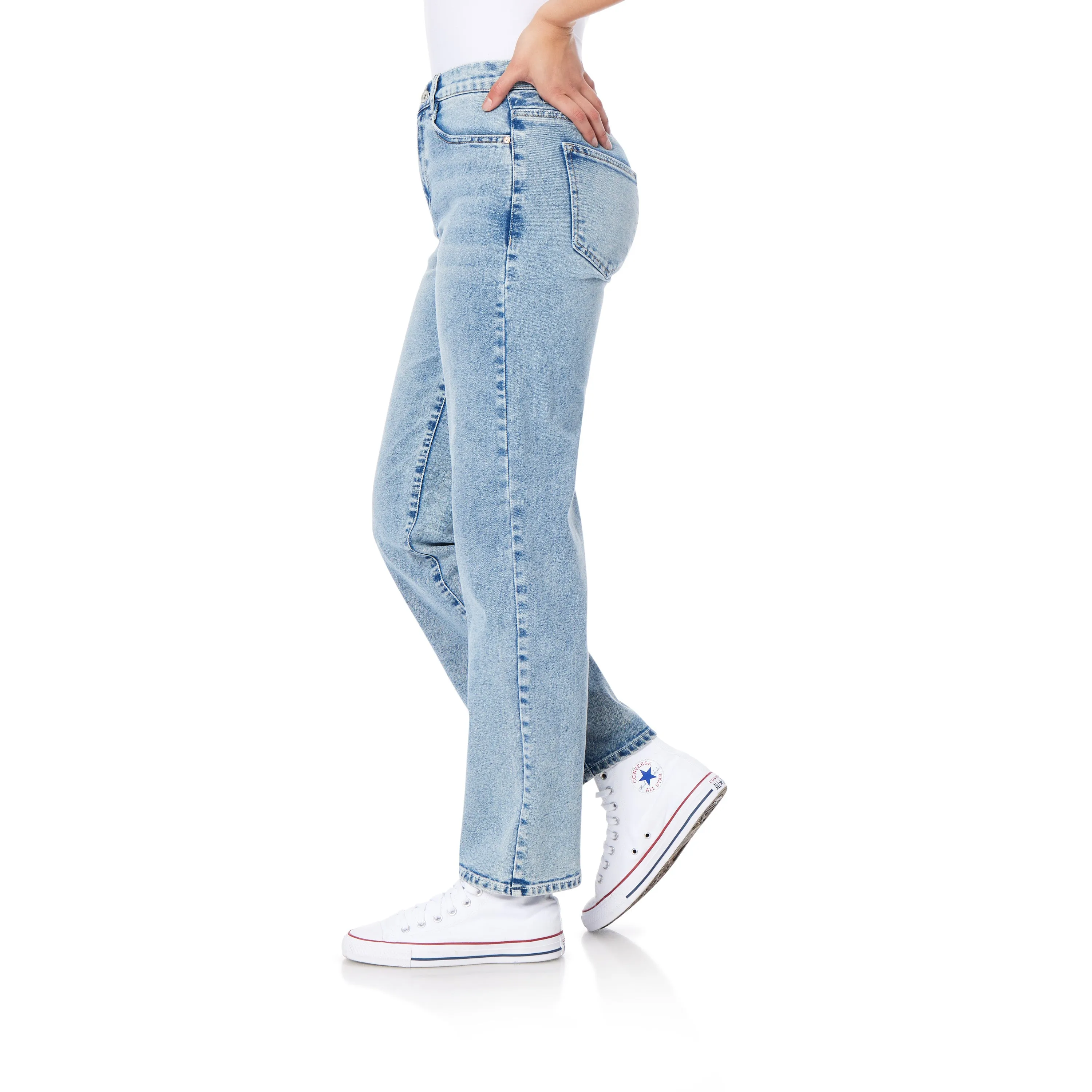 Straight Wide Leg Dad Jean