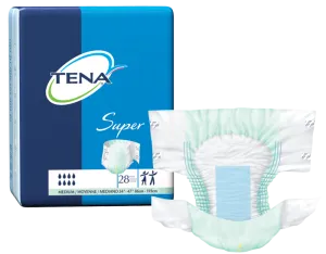 Tena 68011 Super Briefs, X-Large (152-163cm or 60"-64") Green