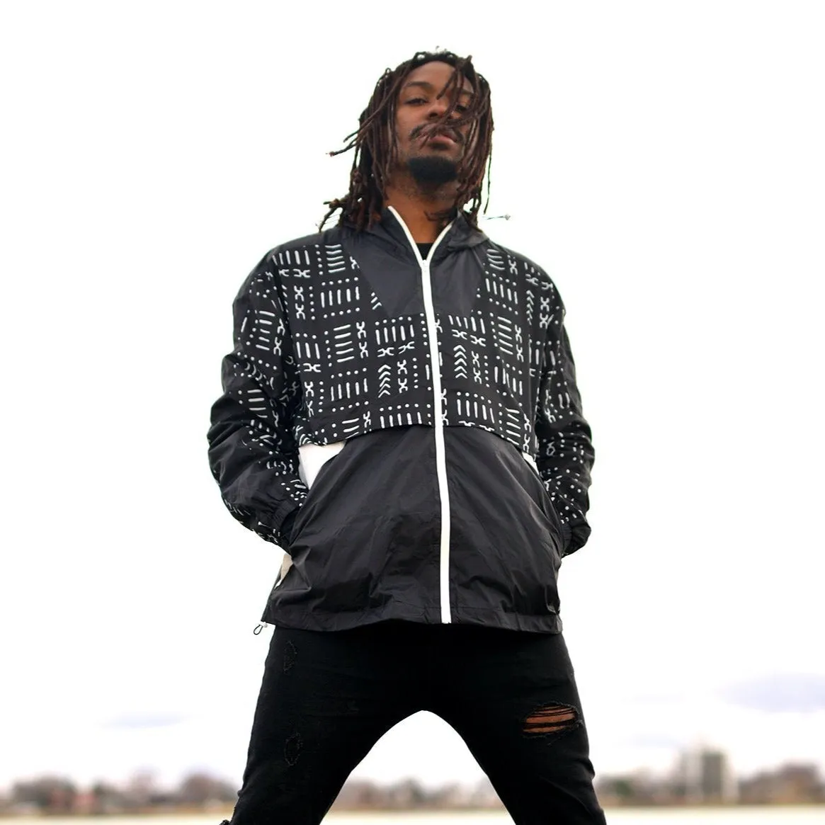 The Mud Black Windbreaker