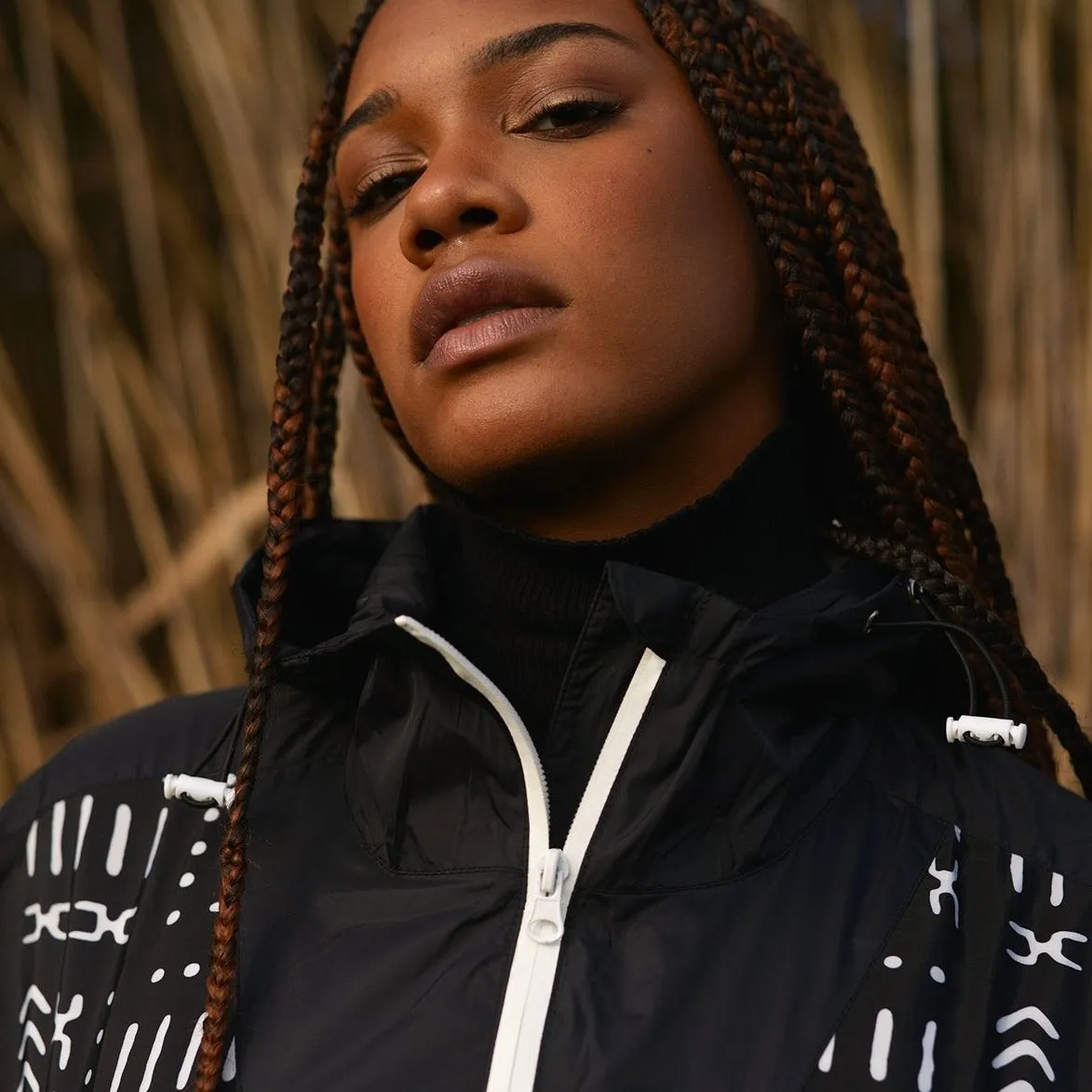 The Mud Black Windbreaker
