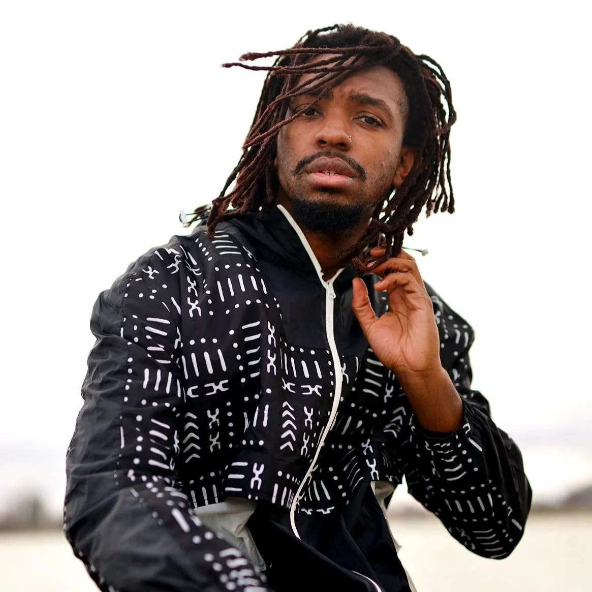 The Mud Black Windbreaker