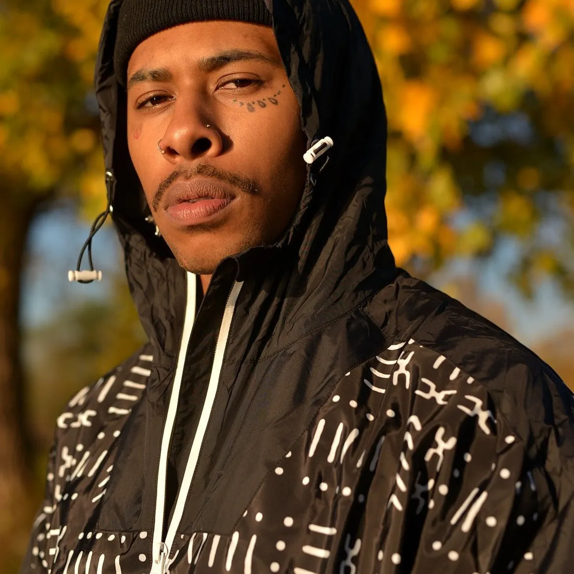 The Mud Black Windbreaker