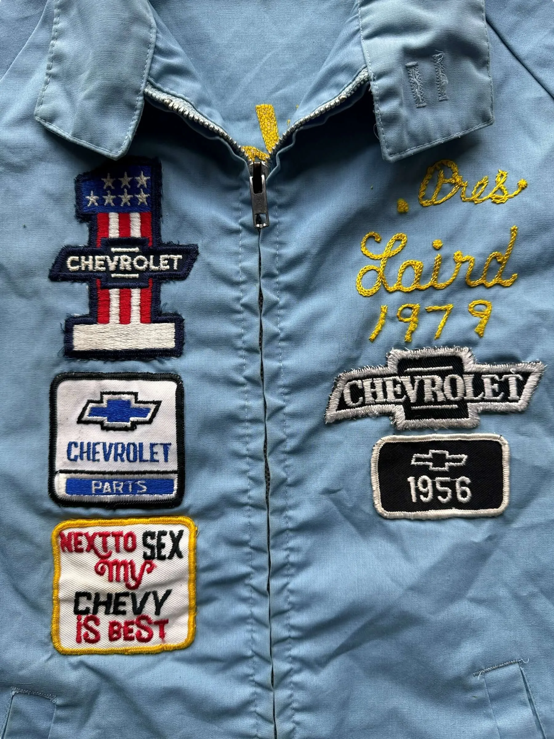 Vintage Chevy Patched Jacket SZ XL