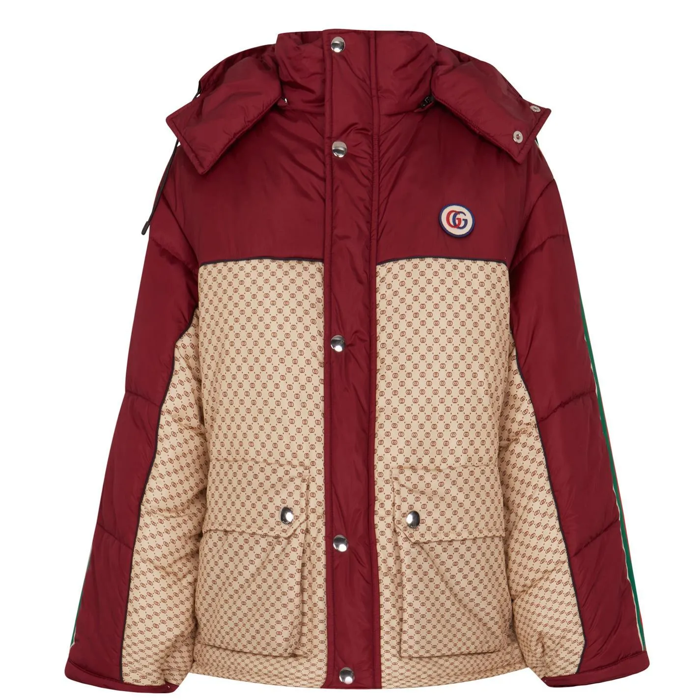 Womens Gucci GG Parachute Padded Jacket